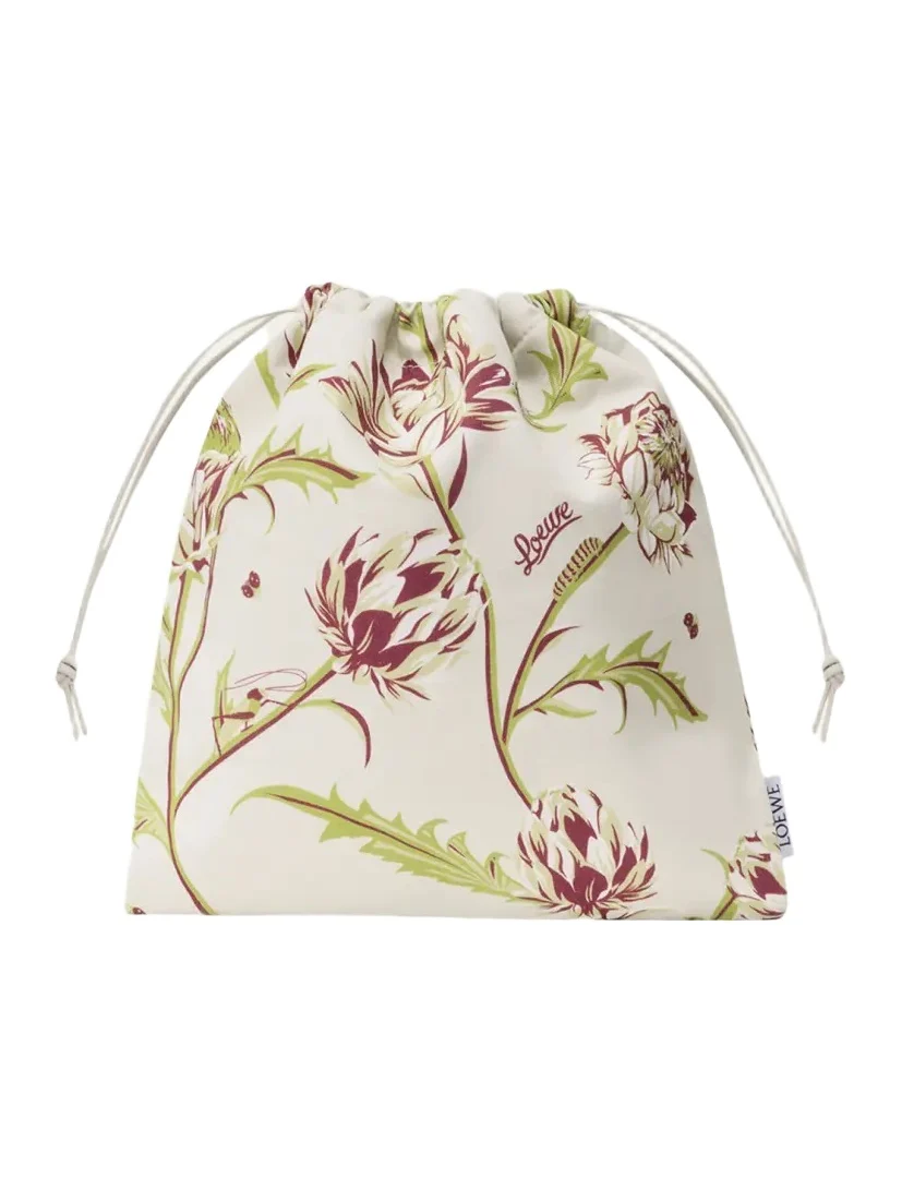 x Paula's Ibiza Artichoke-Print Canvas Pouch Bag x Paula's Ibiza Artichoke-Print Canvas Pouch Bag