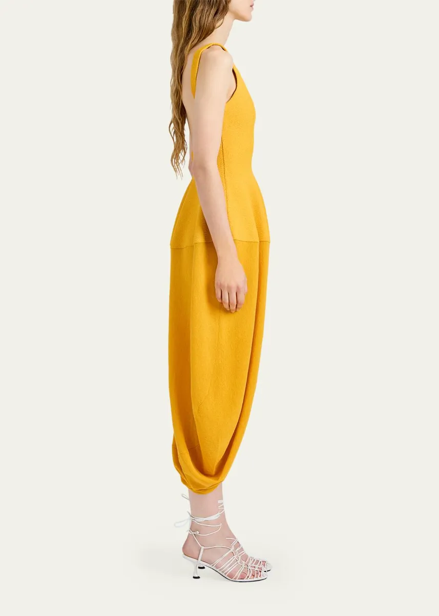 Proenza Schouler Sukki Sleeveless Draped Cocoon Midi Dress | Thumbnail 4 Proenza Schouler Sukki Sleeveless Draped Cocoon Midi Dress | Thumbnail 4