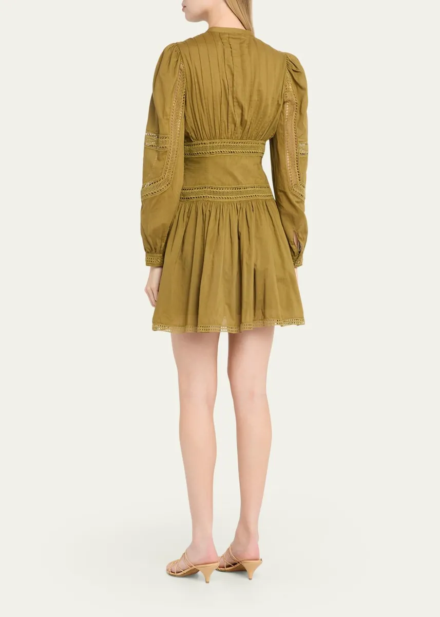 Ulla Johnson Elysia Embroidered Cotton Mini Dress | Thumbnail 3 Ulla Johnson Elysia Embroidered Cotton Mini Dress | Thumbnail 3