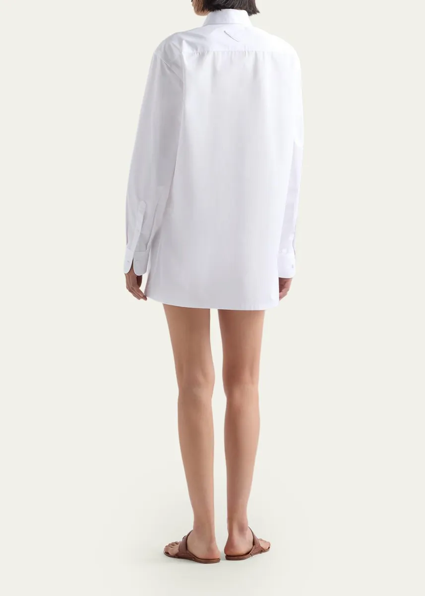 Prada Embellished Cotton Button-Down Shirt | Thumbnail 3