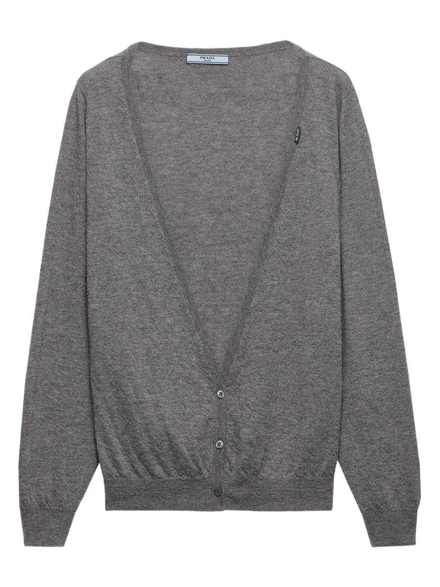 Plunging V-Neck Cashmere Cardigan Plunging V-Neck Cashmere Cardigan
