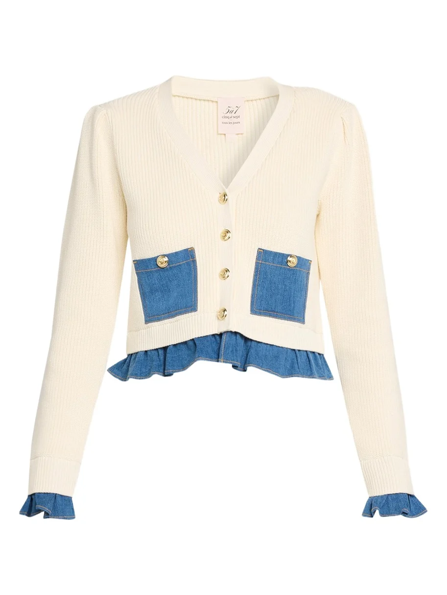 Lilly Mixed-Media Cardigan