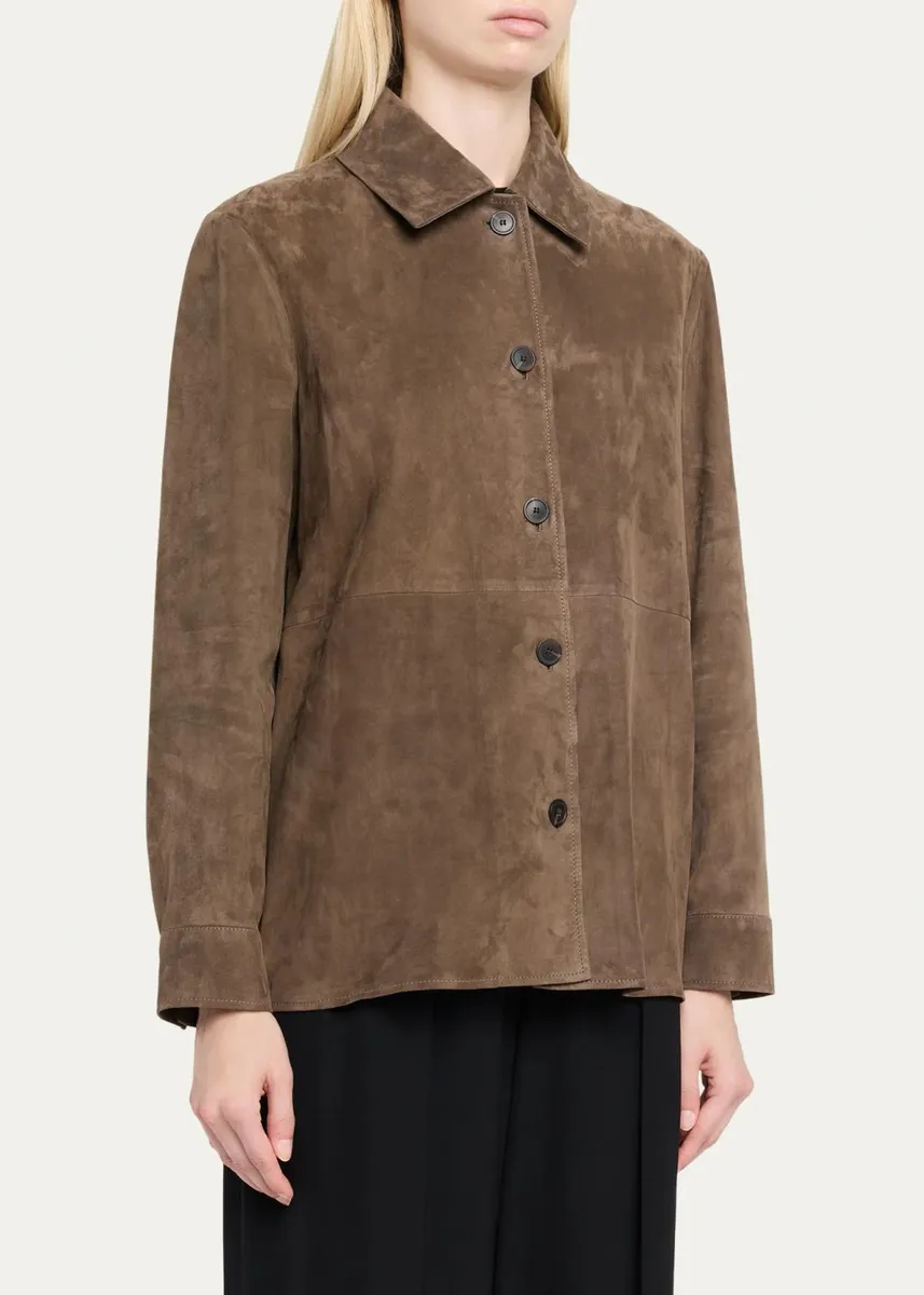 ARMA Vicky Lamb Suede Shirt Jacket | Thumbnail 4 ARMA Vicky Lamb Suede Shirt Jacket | Thumbnail 4
