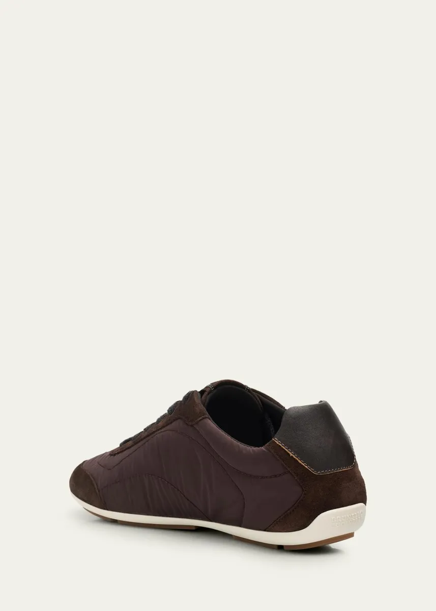 Brunello Cucinelli Nylon Suede Sneakers | Thumbnail 4 Brunello Cucinelli Nylon Suede Sneakers | Thumbnail 4