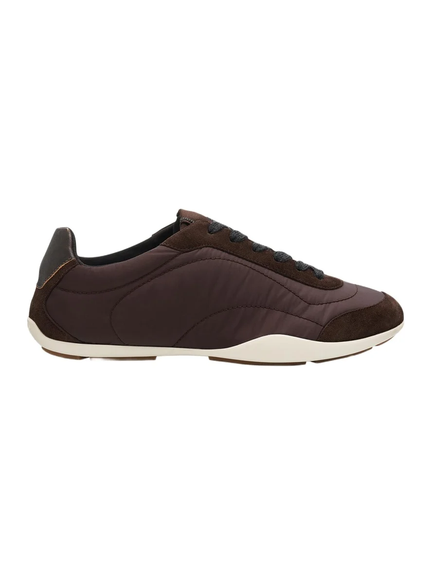 Nylon Suede Sneakers
