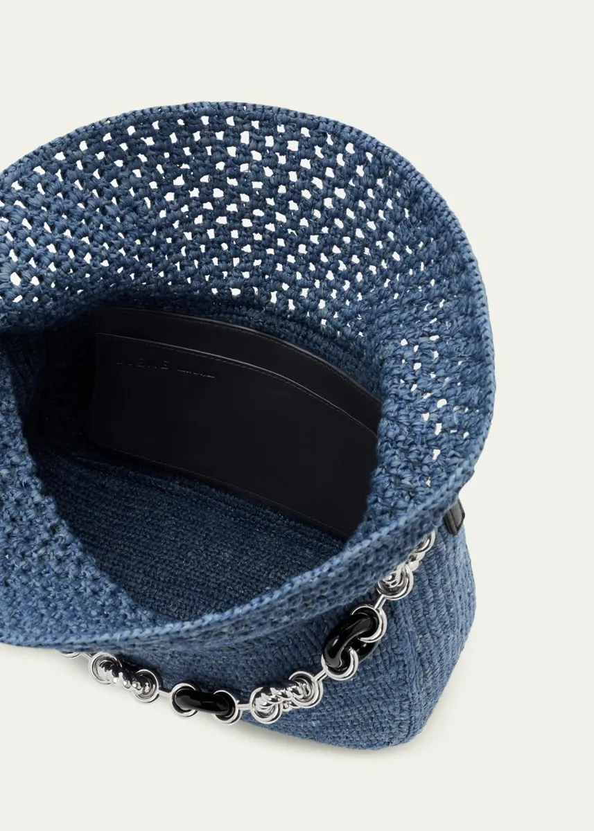 Loewe x Paula's Ibiza Ola Medium Bag in Denim-Effect Raffia | Thumbnail 4 Loewe x Paula's Ibiza Ola Medium Bag in Denim-Effect Raffia | Thumbnail 4