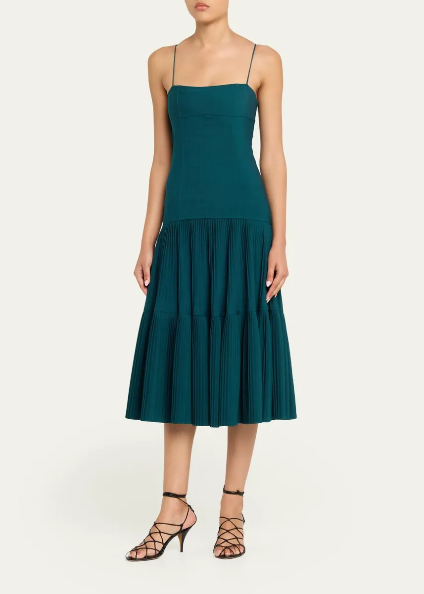 Ulla Johnson Matilda Wool Drop-Waist Midi Dress | Thumbnail 4