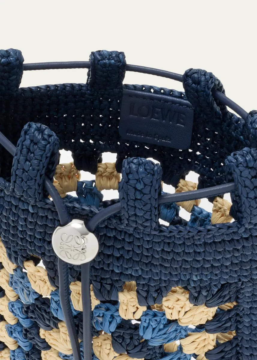 Loewe x Paula's Ibiza Crochet Raffia Pocket Crossbody Bag | Thumbnail 4