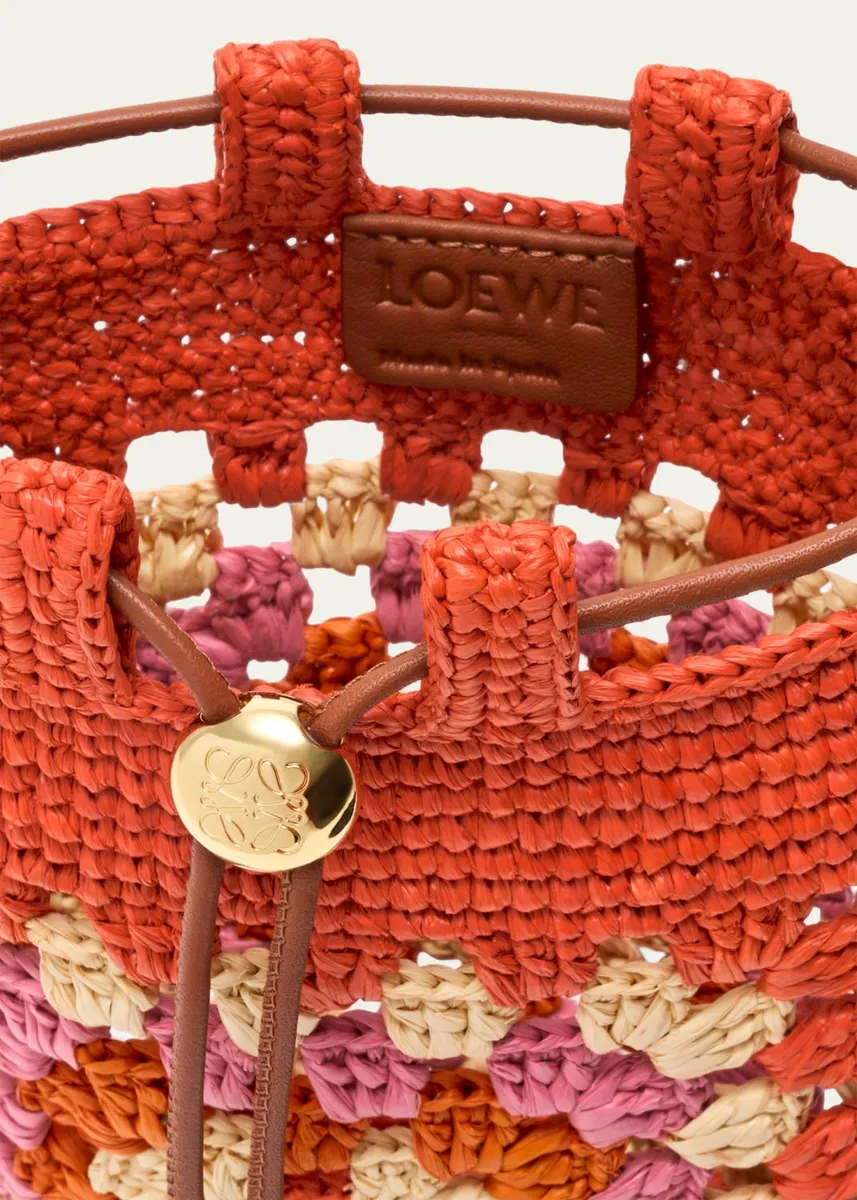 Loewe x Paula's Ibiza Crochet Raffia Pocket Crossbody Bag | Thumbnail 6