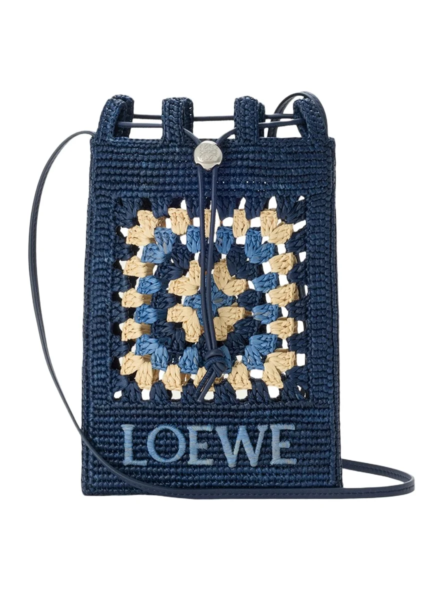 x Paula's Ibiza Crochet Raffia Pocket Crossbody Bag x Paula's Ibiza Crochet Raffia Pocket Crossbody Bag