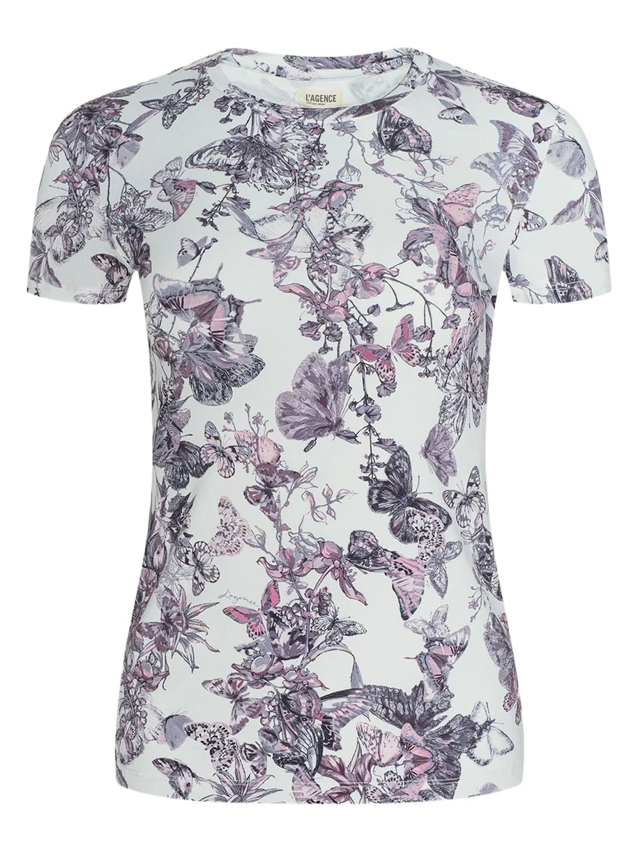Ressi Short-Sleeve Butterfly Vine Tee