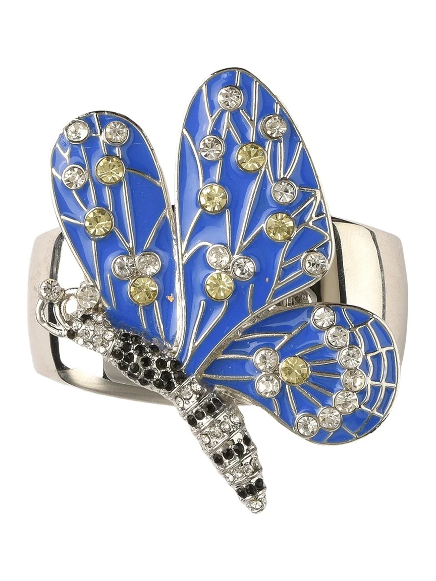 Nomi K Blue Butterfly Napkin Ring
