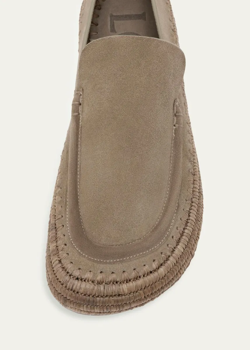 Loewe x Paula's Ibiza Rio Suede & Raffia Loafers | Thumbnail 3 Loewe x Paula's Ibiza Rio Suede & Raffia Loafers | Thumbnail 3