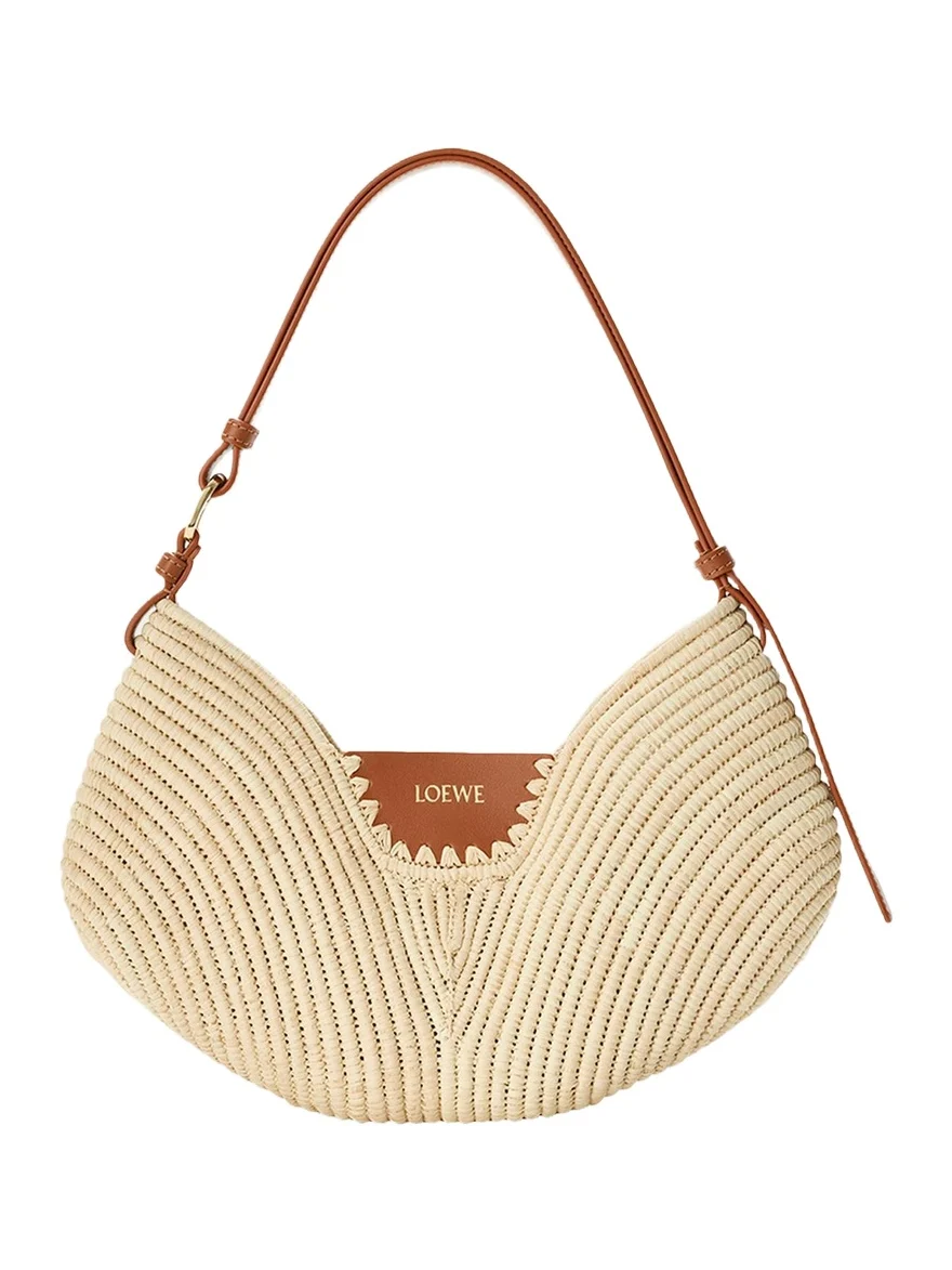 Loewe x Paula's Ibiza Swing Raffia Shoulder Bag