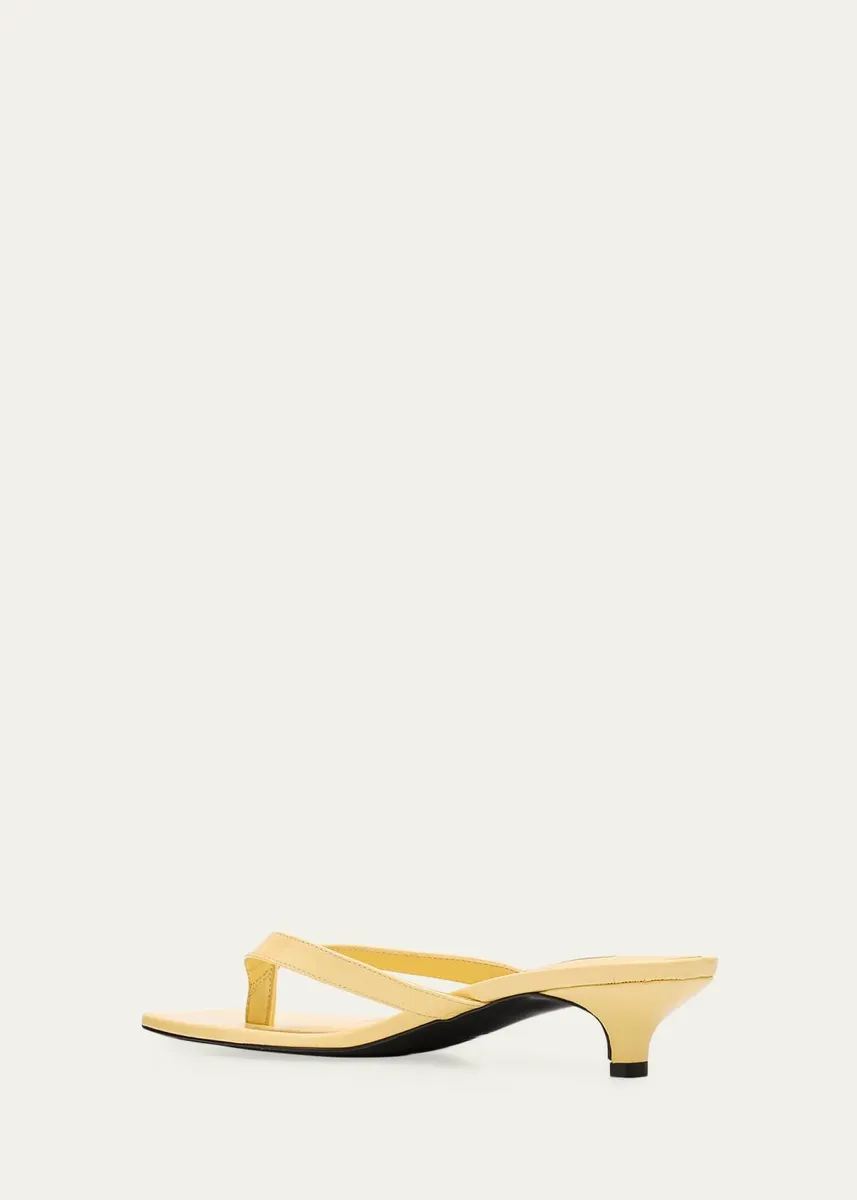 TOTEME Naplack Leather Kitten-Heel Sandals | Thumbnail 2 TOTEME Naplack Leather Kitten-Heel Sandals | Thumbnail 2