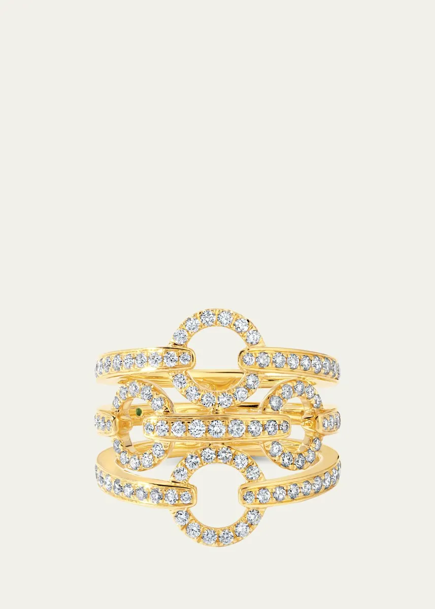 Graziela Gems 18K Diamond Halter Statement Ring | Thumbnail 3