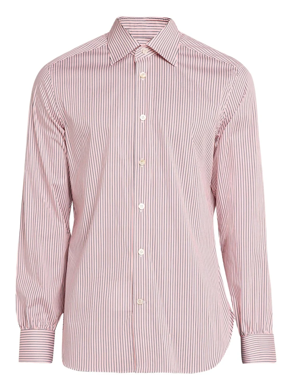 Kiton Men's Cotton-Stretch Multi-Stripe Sport Shirt