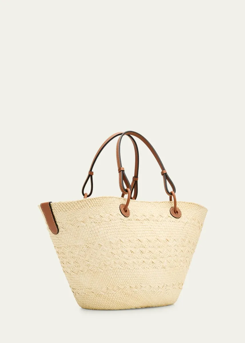 Loewe Anagram Woven Palm Leaf Basket Tote Bag | Thumbnail 3 Loewe Anagram Woven Palm Leaf Basket Tote Bag | Thumbnail 3