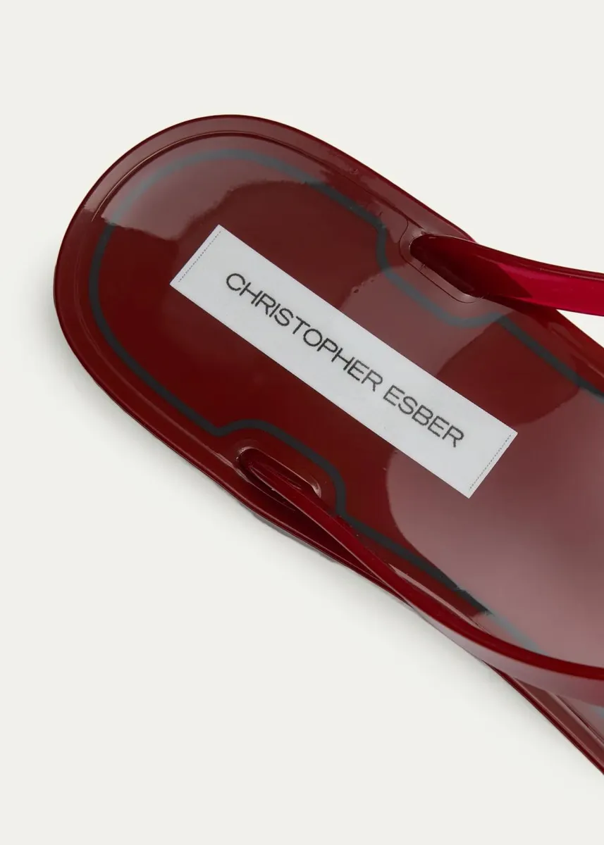 Christopher Esber Jo Jelly Flip Flop Sandals | Thumbnail 5 Christopher Esber Jo Jelly Flip Flop Sandals | Thumbnail 5