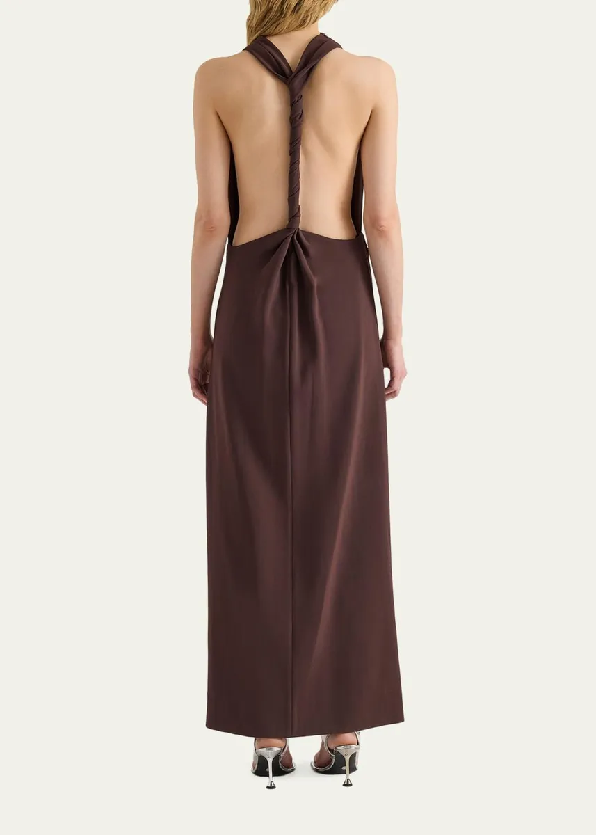Proenza Schouler Selena Twisted-Strap Open-Back Maxi Dress | Thumbnail 3 Proenza Schouler Selena Twisted-Strap Open-Back Maxi Dress | Thumbnail 3