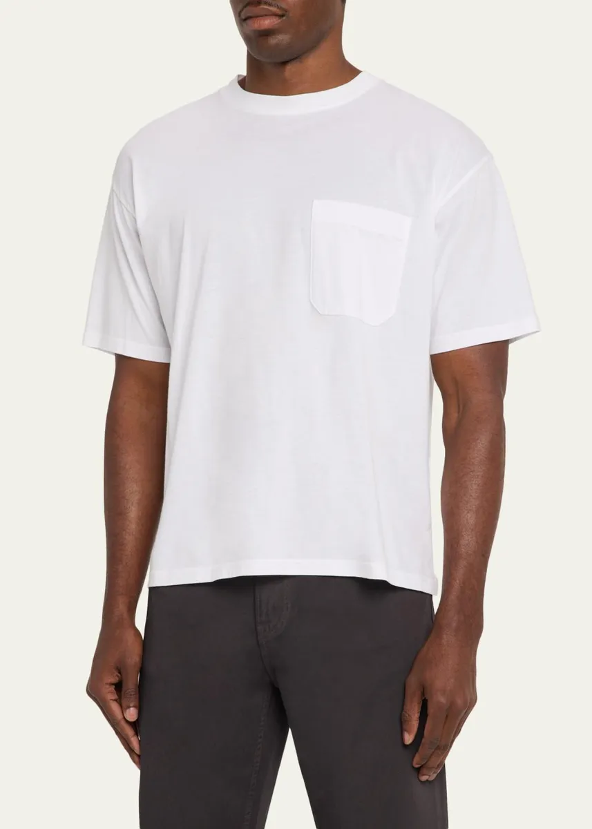 Frame Men's Cotton Relaxed Pocket T-Shirt | Thumbnail 4 Frame Men's Cotton Relaxed Pocket T-Shirt | Thumbnail 4