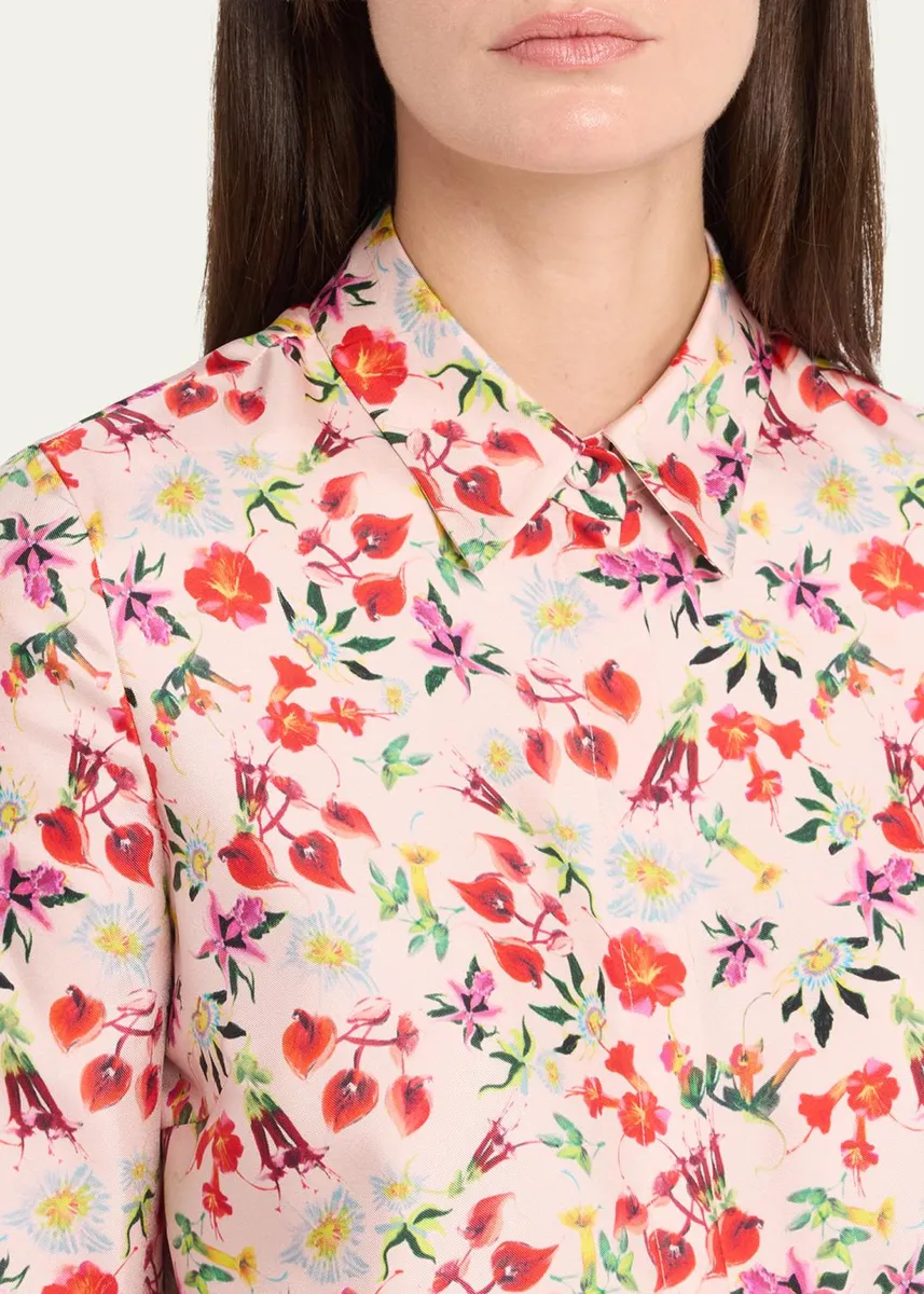 Gabriela Hearst Henri Ombre Floral Silk Button-Down Blouse | Thumbnail 5 Gabriela Hearst Henri Ombre Floral Silk Button-Down Blouse | Thumbnail 5