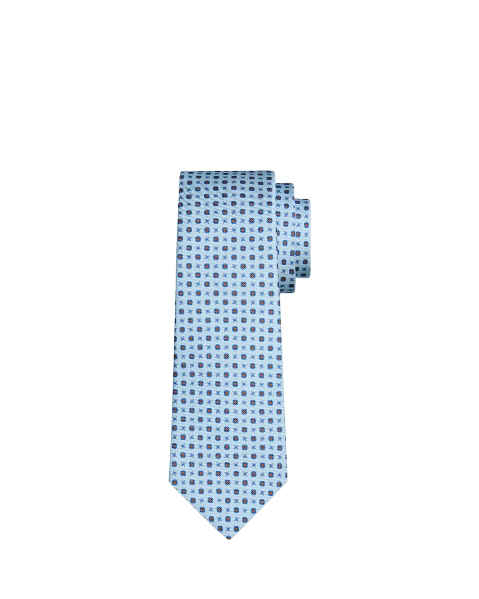 Kiton Men's Geometric Silk Sevenfold Tie | Thumbnail 2