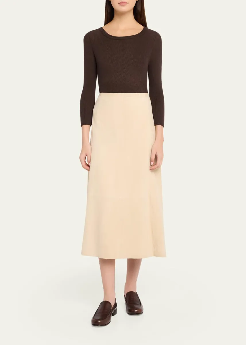 Vince Boat-Neck Cashmere-Silk Top | Thumbnail 2