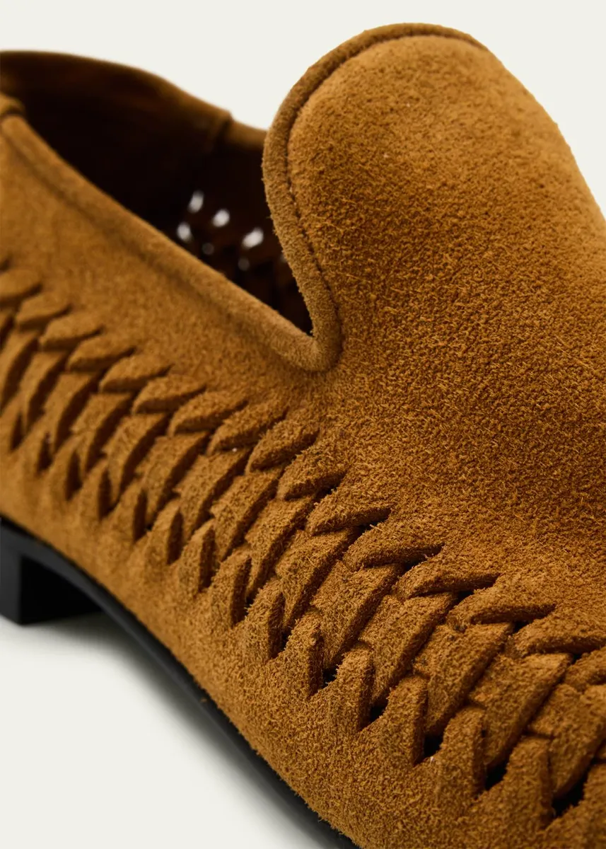 Proenza Schouler Whipstitch Suede Moccasin Loafers | Thumbnail 3