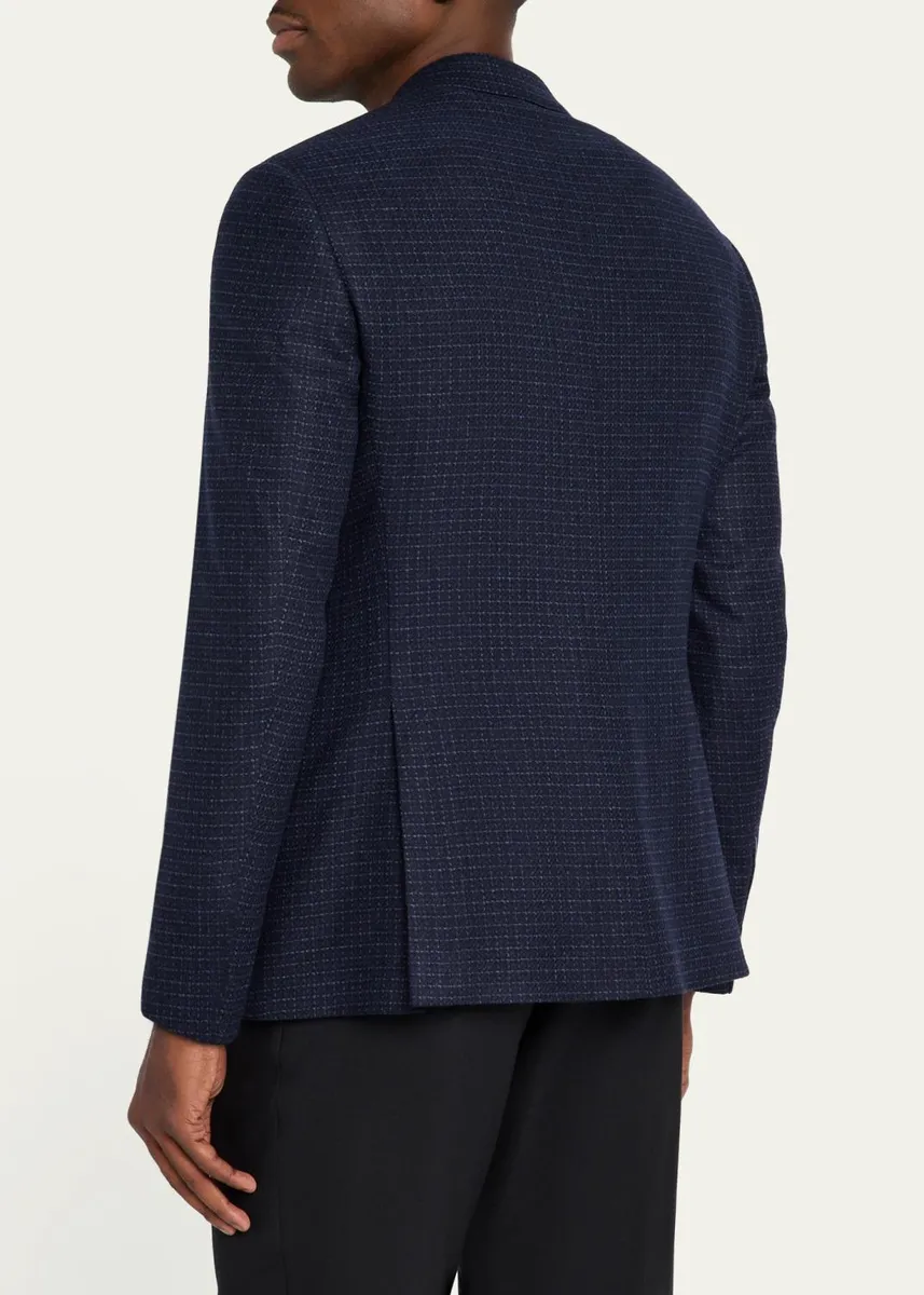 Giorgio Armani Men's Soft Line Check Single-Breasted Sport Coat | Thumbnail 3