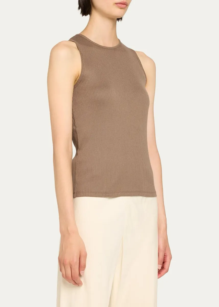 Vince Cotton Rib Shell Top | Thumbnail 4 Vince Cotton Rib Shell Top | Thumbnail 4