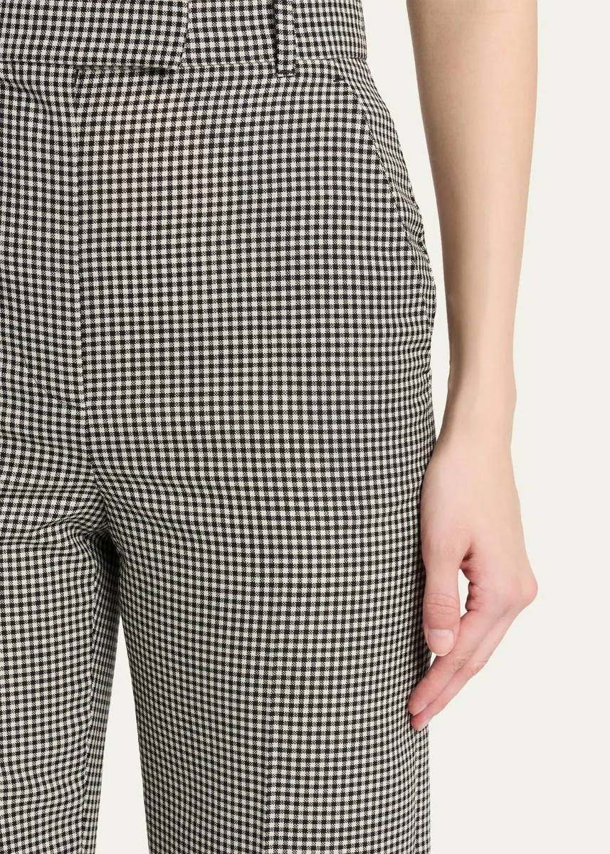 Alexander McQueen Gingham Check Straight-Leg Trousers | Thumbnail 5