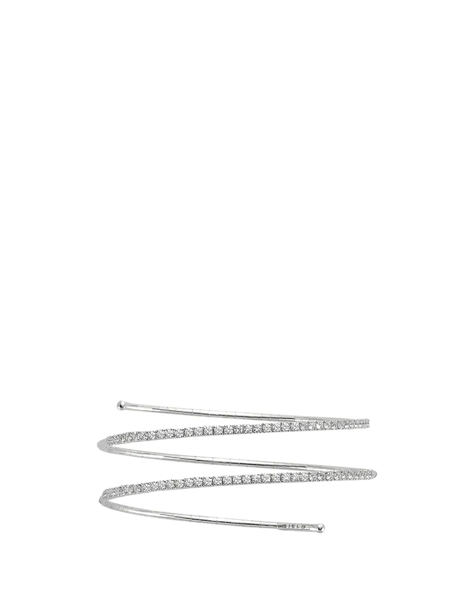 MATTIA CIELO 18K White Gold Diamond 2 Row Tennis Bracelet | Thumbnail 2 MATTIA CIELO 18K White Gold Diamond 2 Row Tennis Bracelet | Thumbnail 2