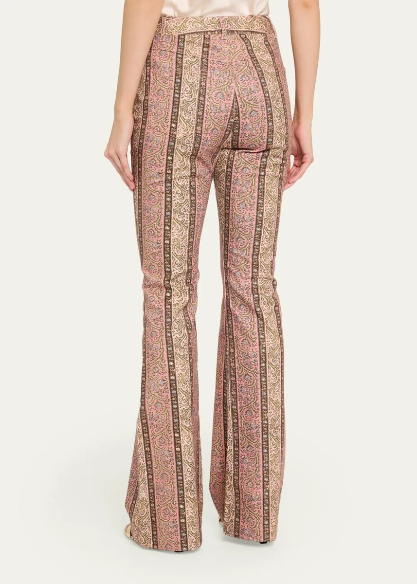 Cinq à Sept Pepper Paisley Flare Jeans | Thumbnail 3