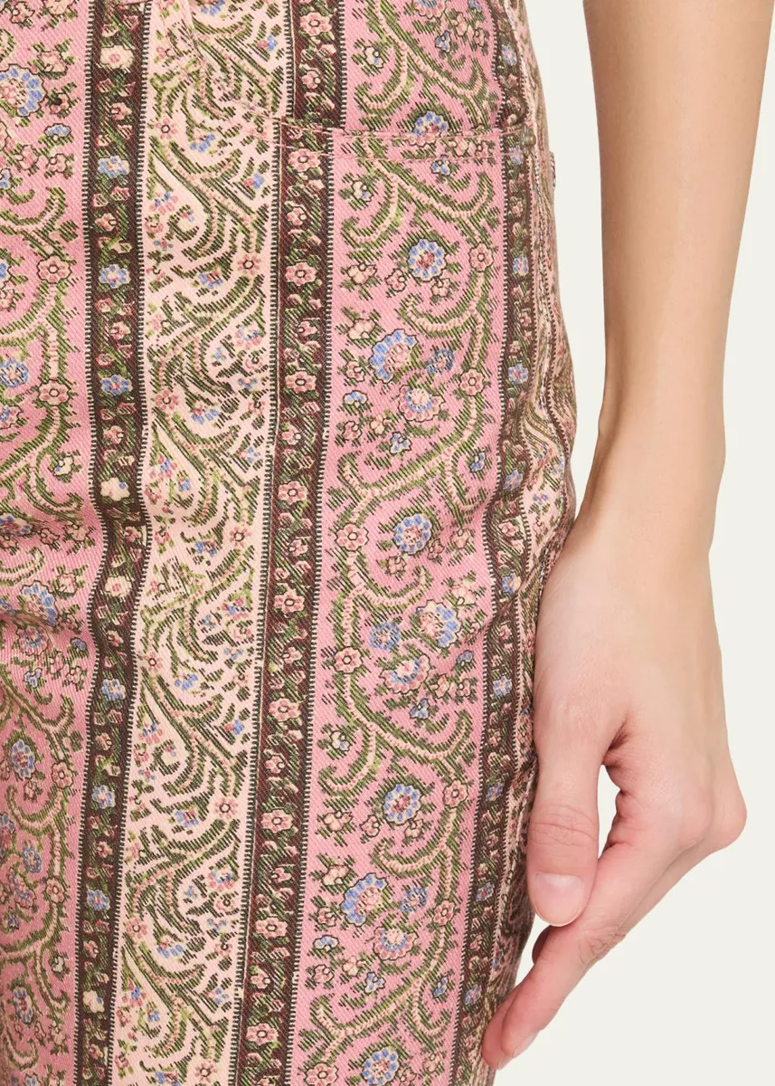 Cinq à Sept Pepper Paisley Flare Jeans | Thumbnail 5