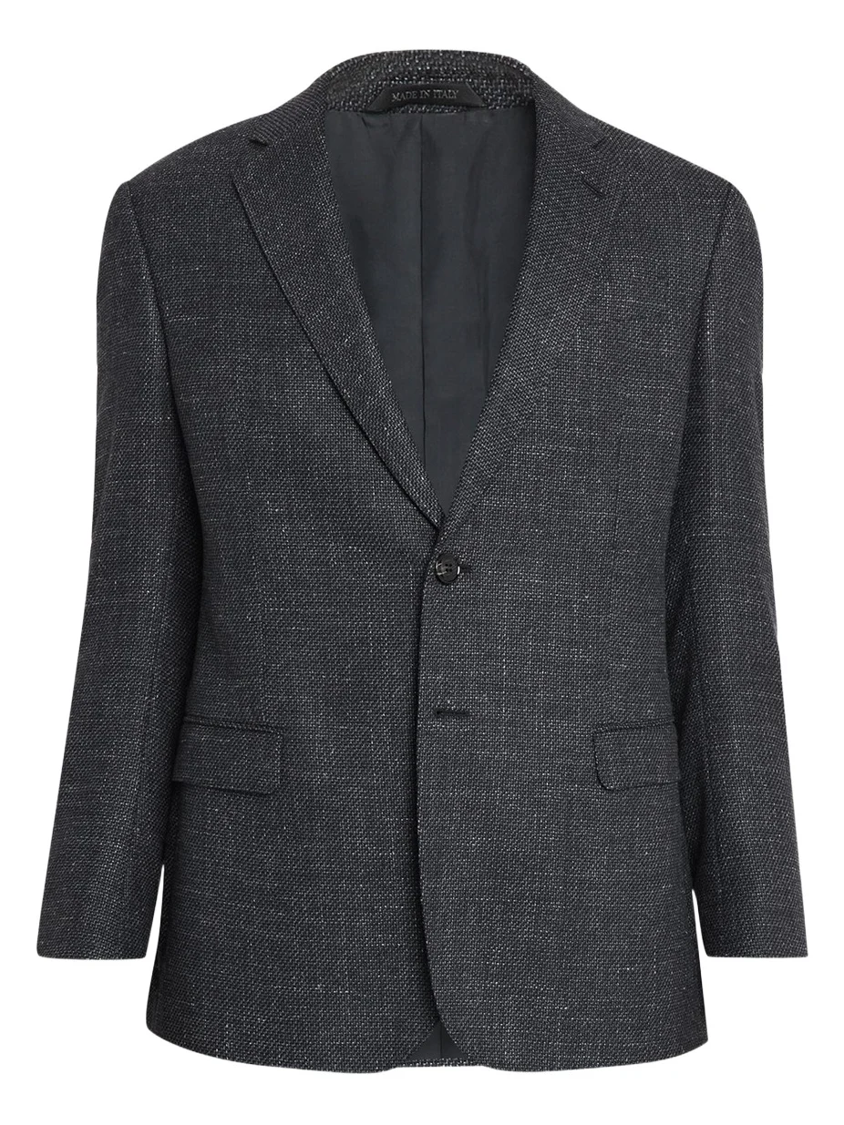 Men's Wool Blend Melange Two-Button Sport Coat Men's Wool Blend Melange Two-Button Sport Coat