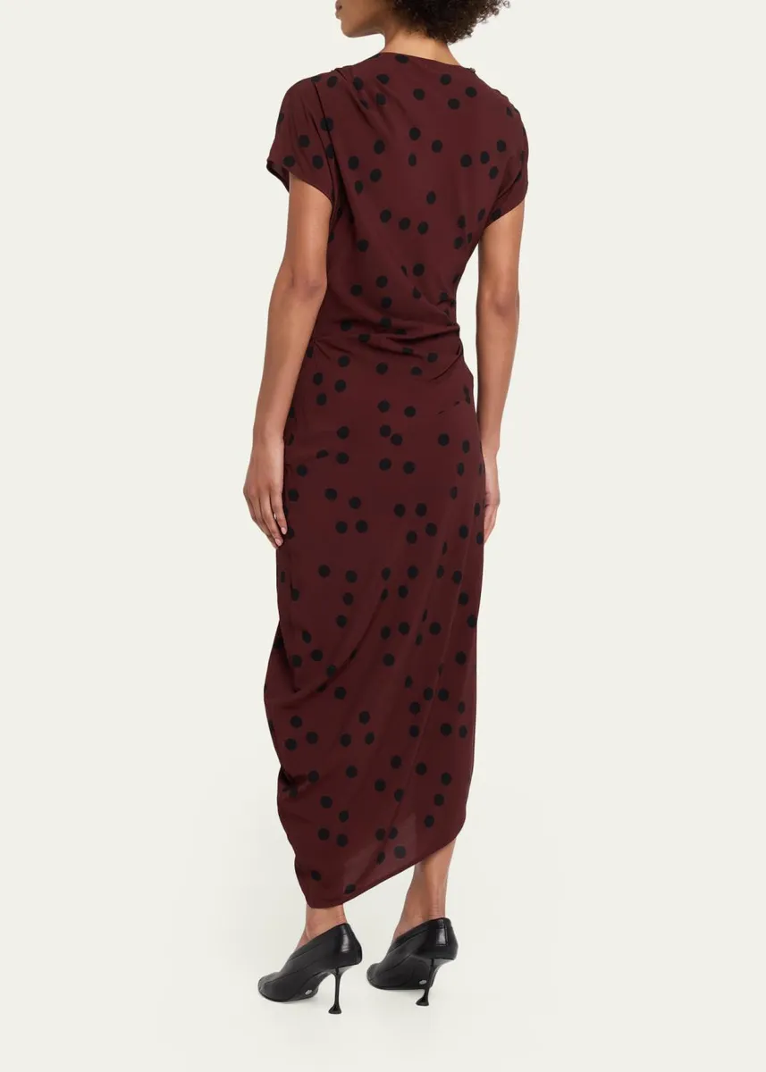 Proenza Schouler Ren Polka Dot Ruched Dress | Thumbnail 3 Proenza Schouler Ren Polka Dot Ruched Dress | Thumbnail 3