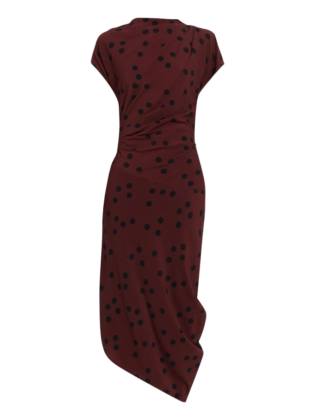 Ren Polka Dot Ruched Dress