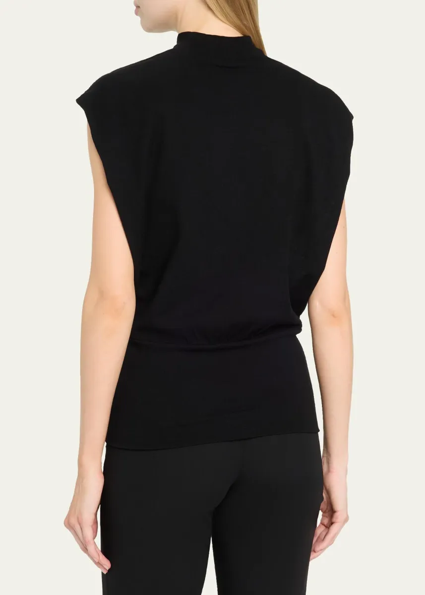 Simkhai Juli Draped High-Neck Top | Thumbnail 3 Simkhai Juli Draped High-Neck Top | Thumbnail 3