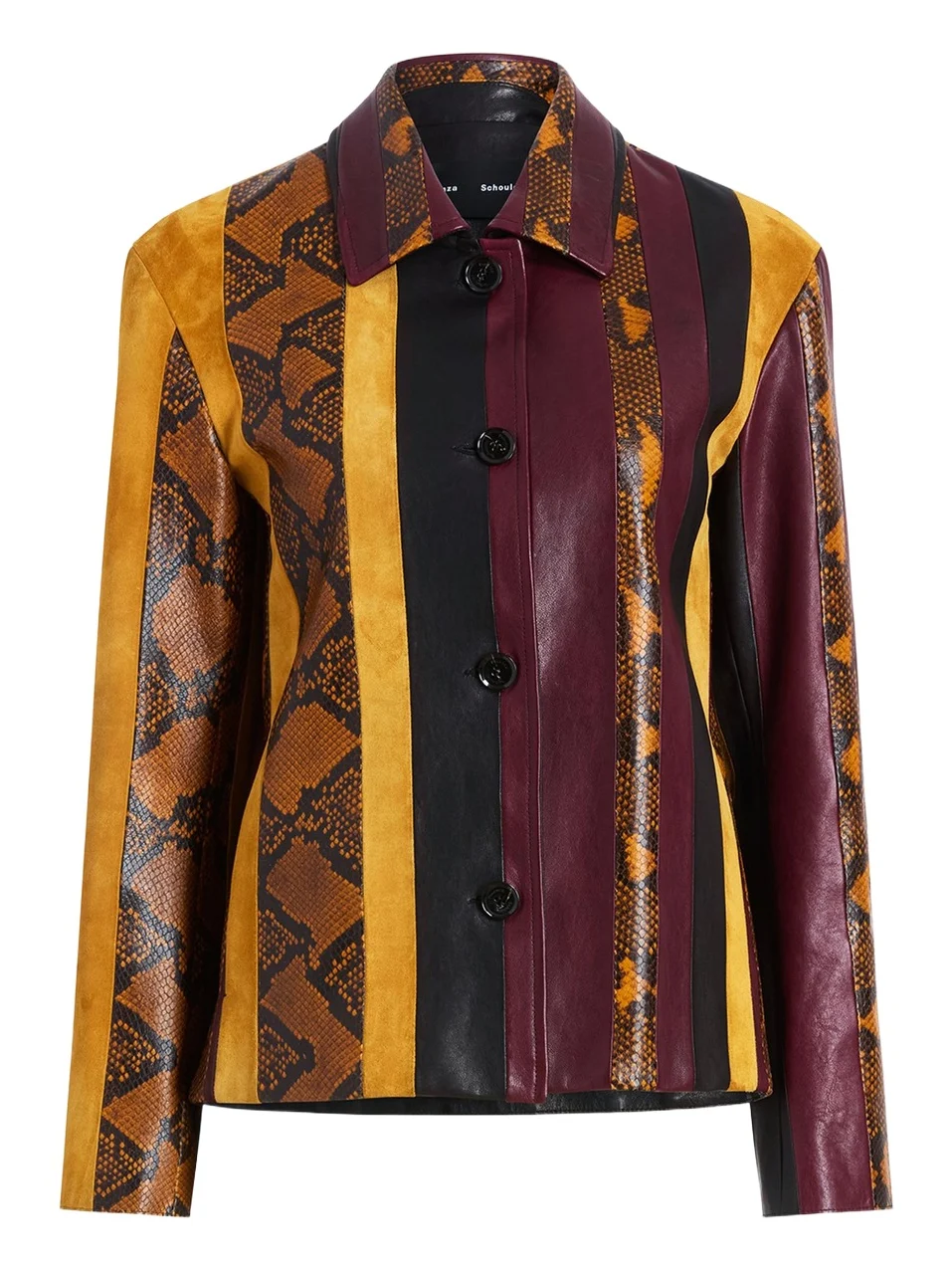 Proenza Schouler Sirine Striped Leather Jacket