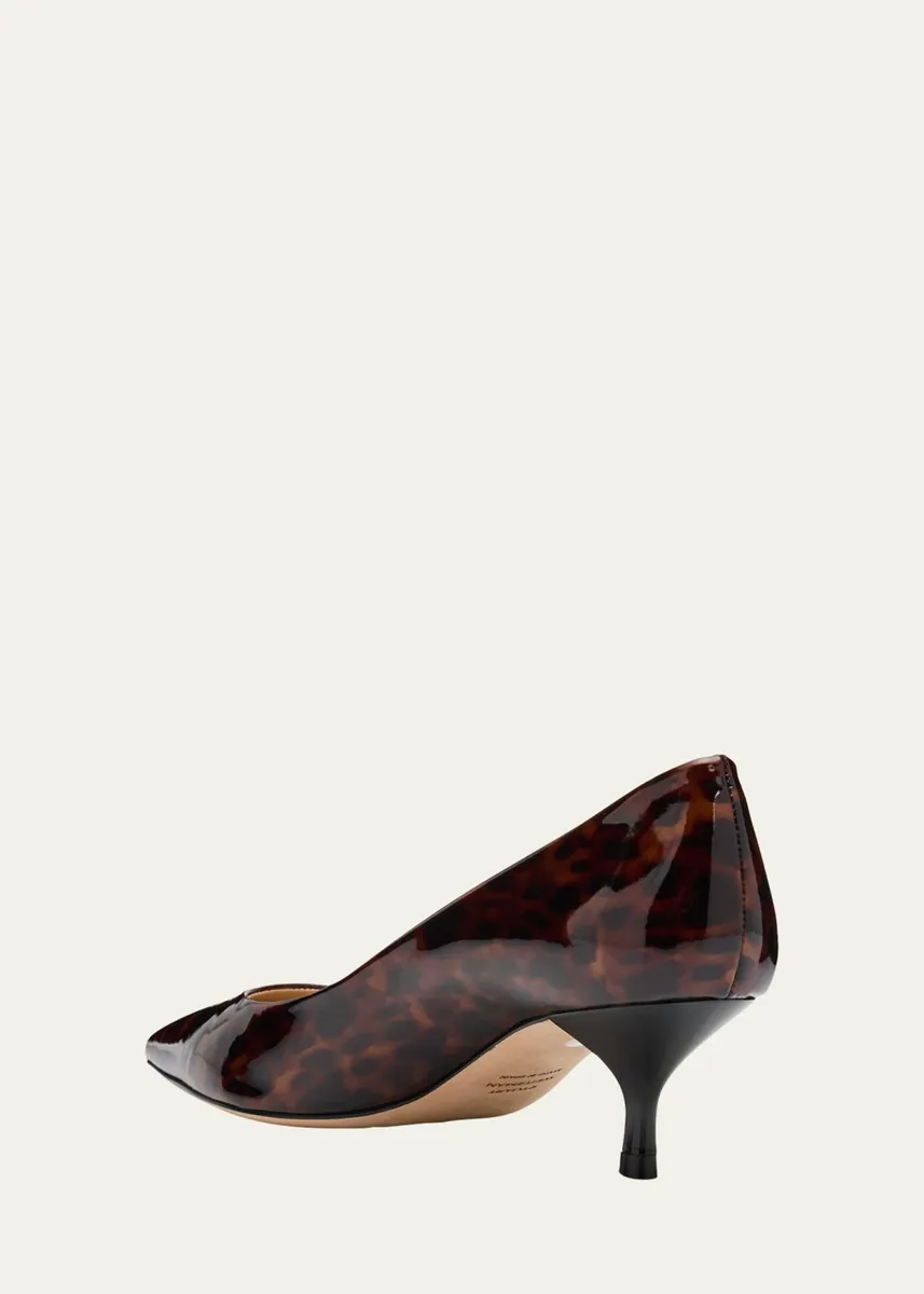 Stuart Weitzman Stuart Power Tortoise Leather Pumps | Thumbnail 2 Stuart Weitzman Stuart Power Tortoise Leather Pumps | Thumbnail 2