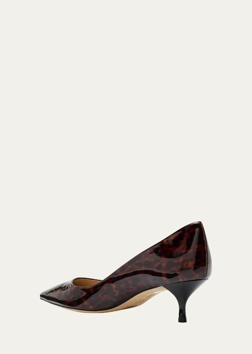 Stuart Weitzman Stuart Power Tortoise Leather Pumps | Thumbnail 6 Stuart Weitzman Stuart Power Tortoise Leather Pumps | Thumbnail 6