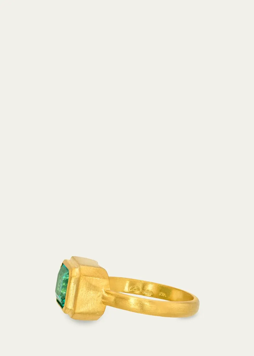 DARIUS 18K Yellow Gold Emerald Ziggurat Ring | Thumbnail 2