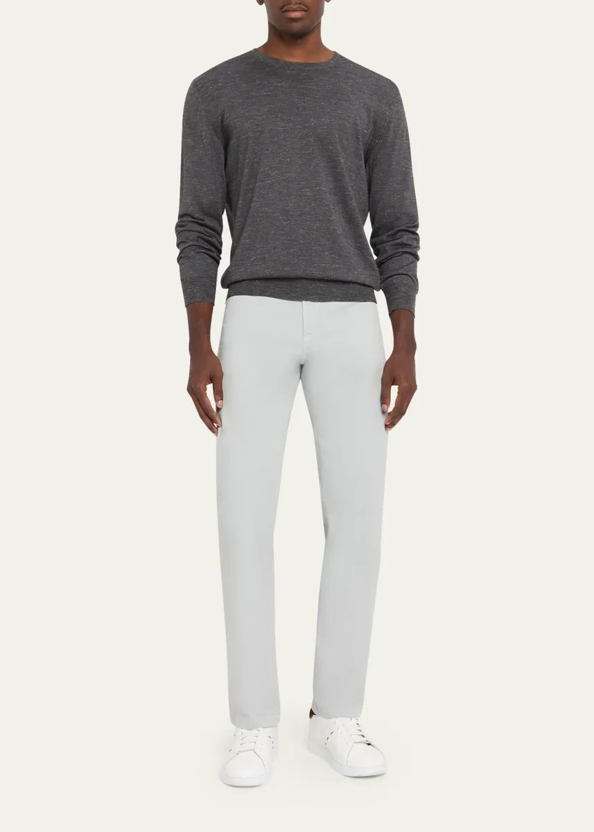 Kiton Men's Cotton and Cashmere Stretch 5-Pocket Pants | Thumbnail 2