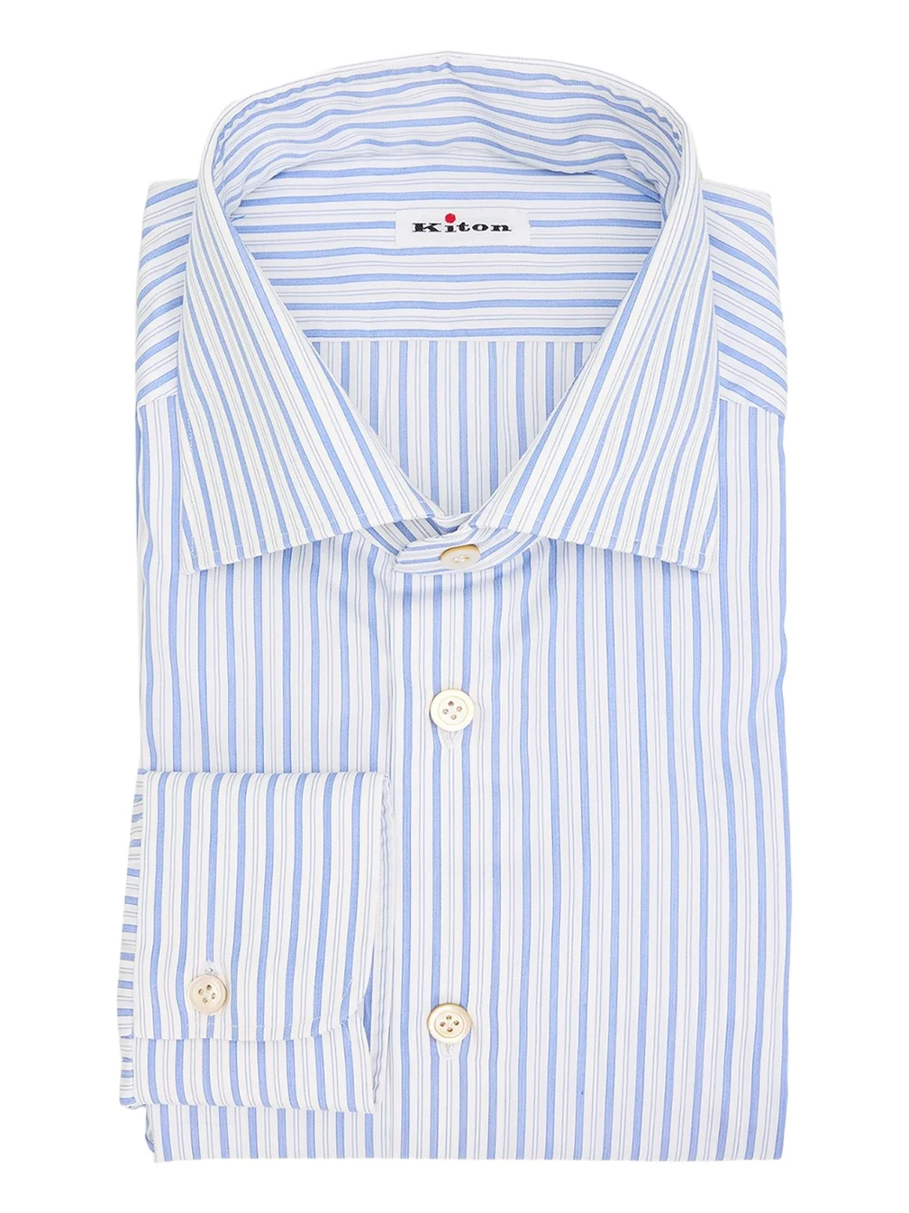 Kiton Men's Cotton Multi-Stripe Dress Shirt