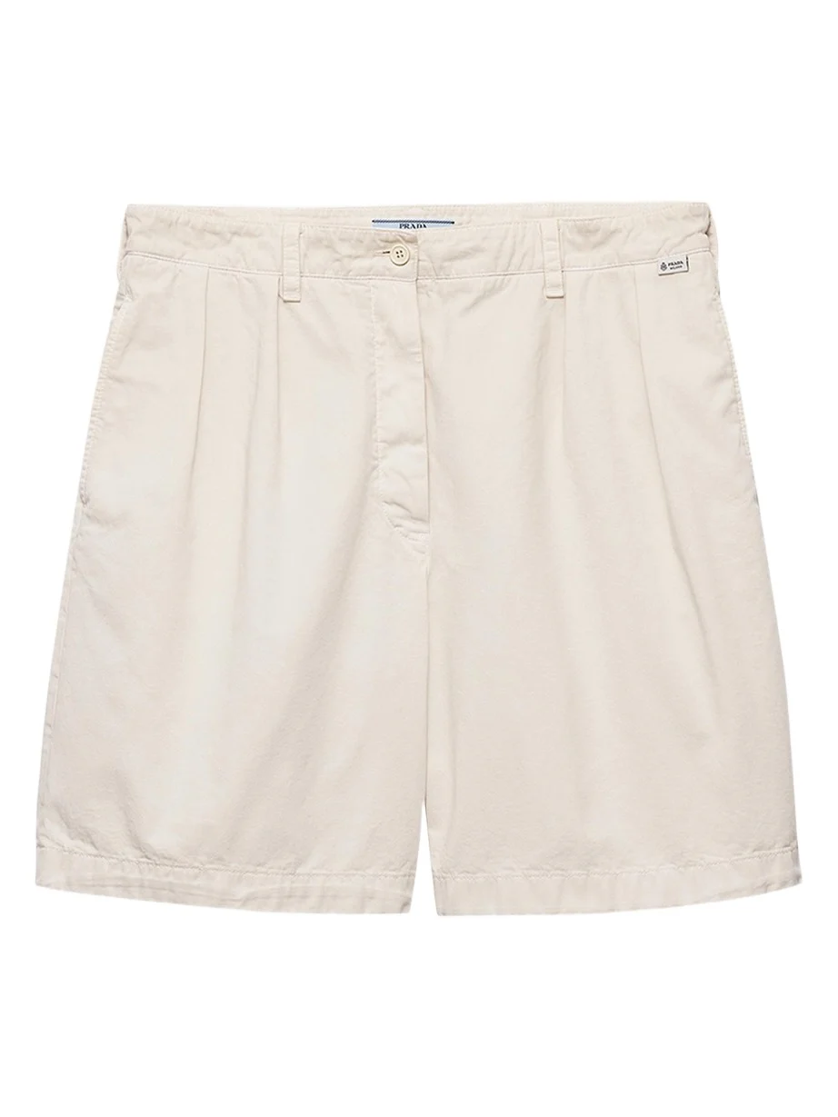 Old Gabardine Cotton Bermuda Shorts
