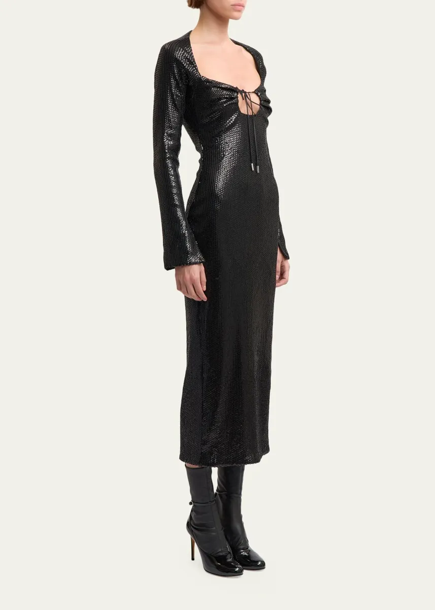16Arlington Solaria Sequined Midi Dress | Thumbnail 4 16Arlington Solaria Sequined Midi Dress | Thumbnail 4