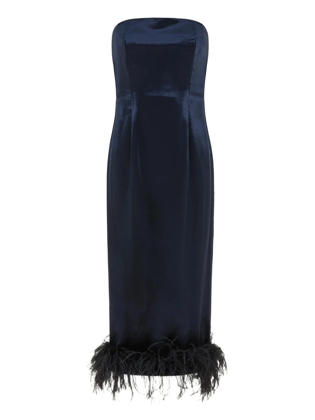16Arlington Minelli Strapless Satin Midi Dress