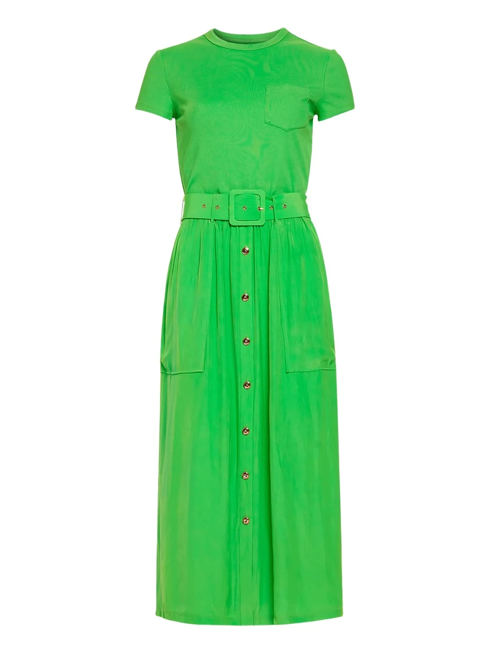 Sylvie Belted Midi Dress Sylvie Belted Midi Dress