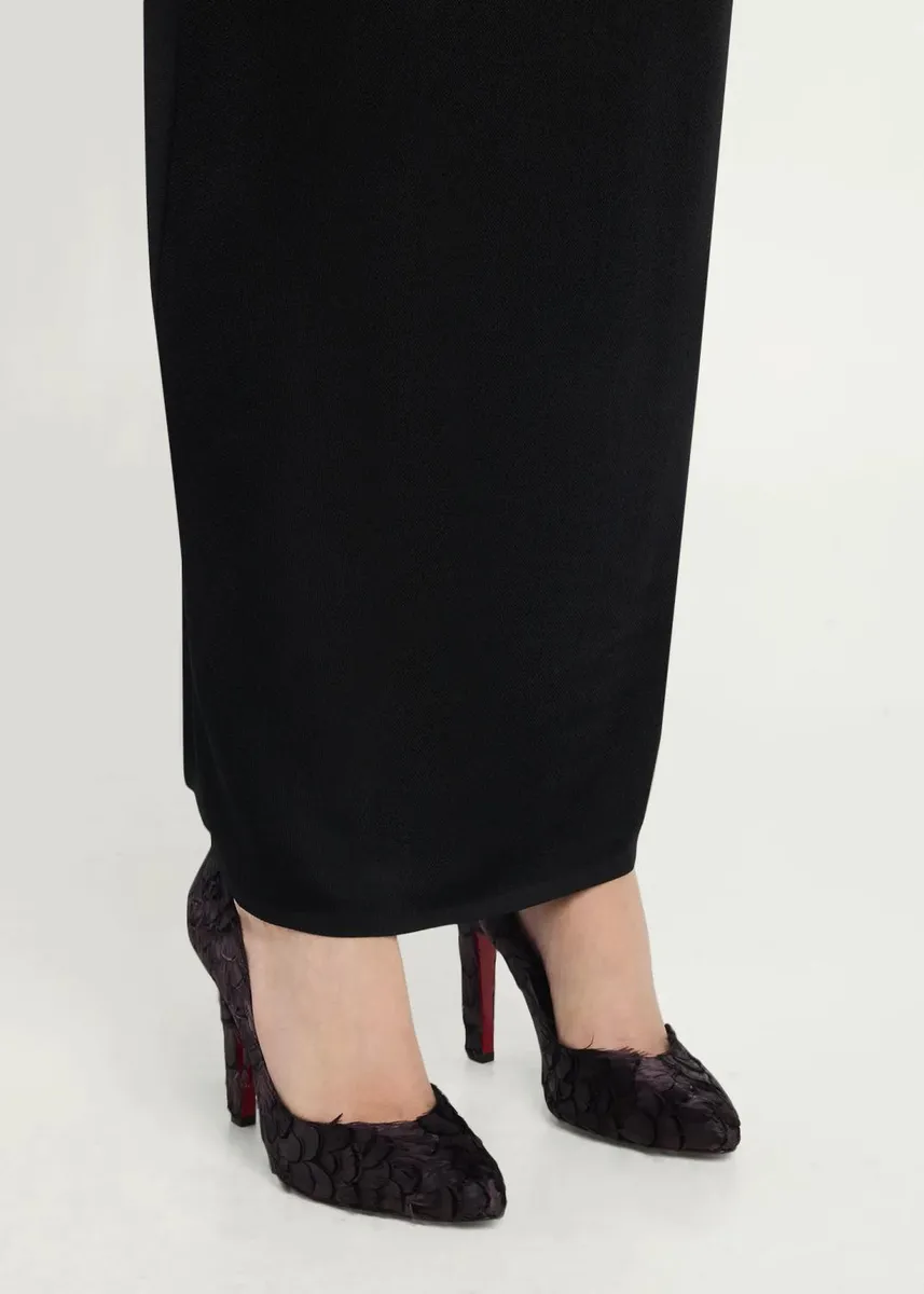 Christian Louboutin 100mm Fanny Silk Feather Pumps | Thumbnail 2 Christian Louboutin 100mm Fanny Silk Feather Pumps | Thumbnail 2